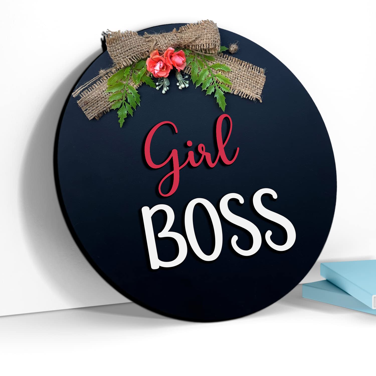 Chalk My Theme Girl Boss Decor Frames Wall Hanging Frame Board For Unique Birthday Gifts For Women And Girls | Girls Room Decora